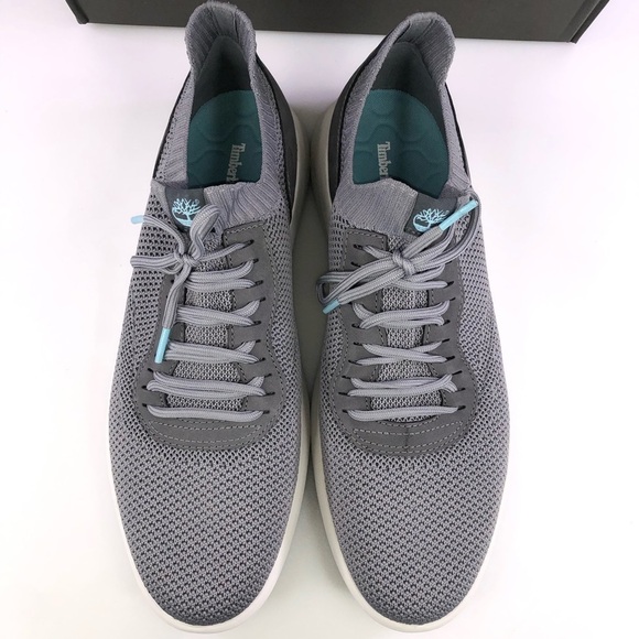 Timberland Broadstreet Ultra Medium Grey Knit Oxford Shoes - Picture 4 of 8